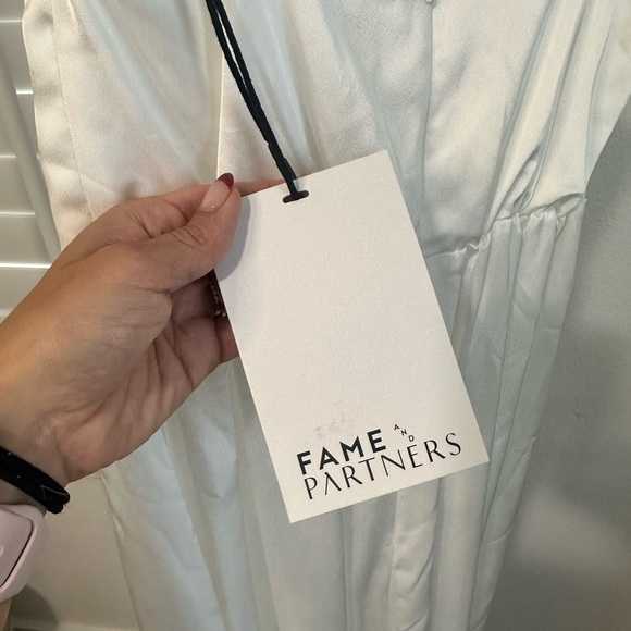 Fame and Partners Rosalie Jumpsuit Ivory NWT - Picture 5 of 7